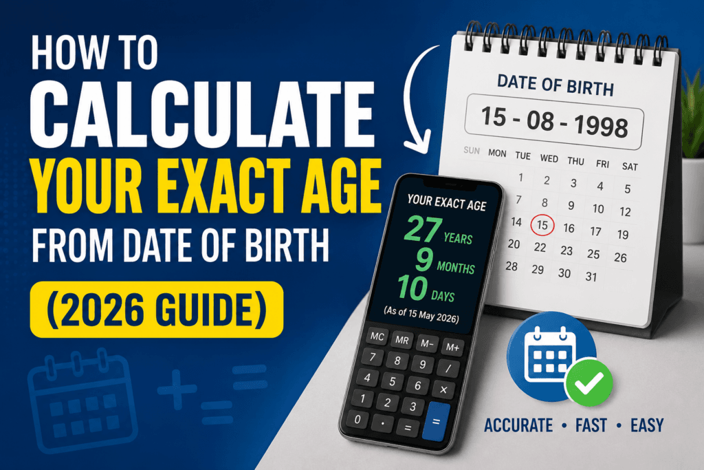 How to Calculate Exact Age from Date of Birth (2026 Guide)
