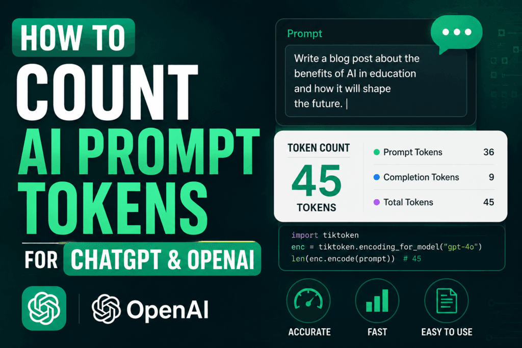 How to Count AI Prompt Tokens for ChatGPT & OpenAI (2026)
