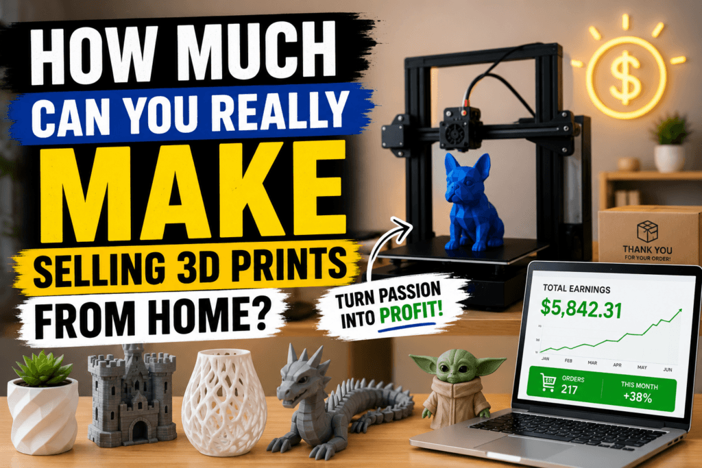 How Much Can You Make Selling 3D Prints From Home?