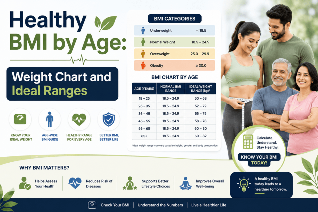 Healthy BMI by Age: Chart for Women & Men (2026)