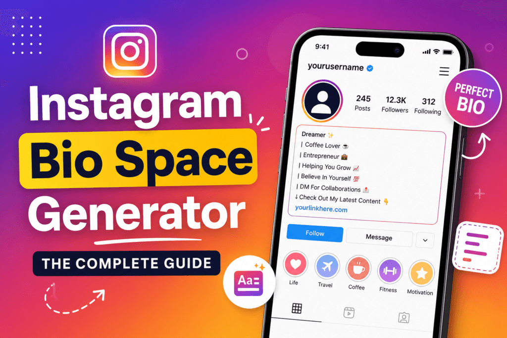 Instagram Bio Space Generator: Complete Guide (2026)