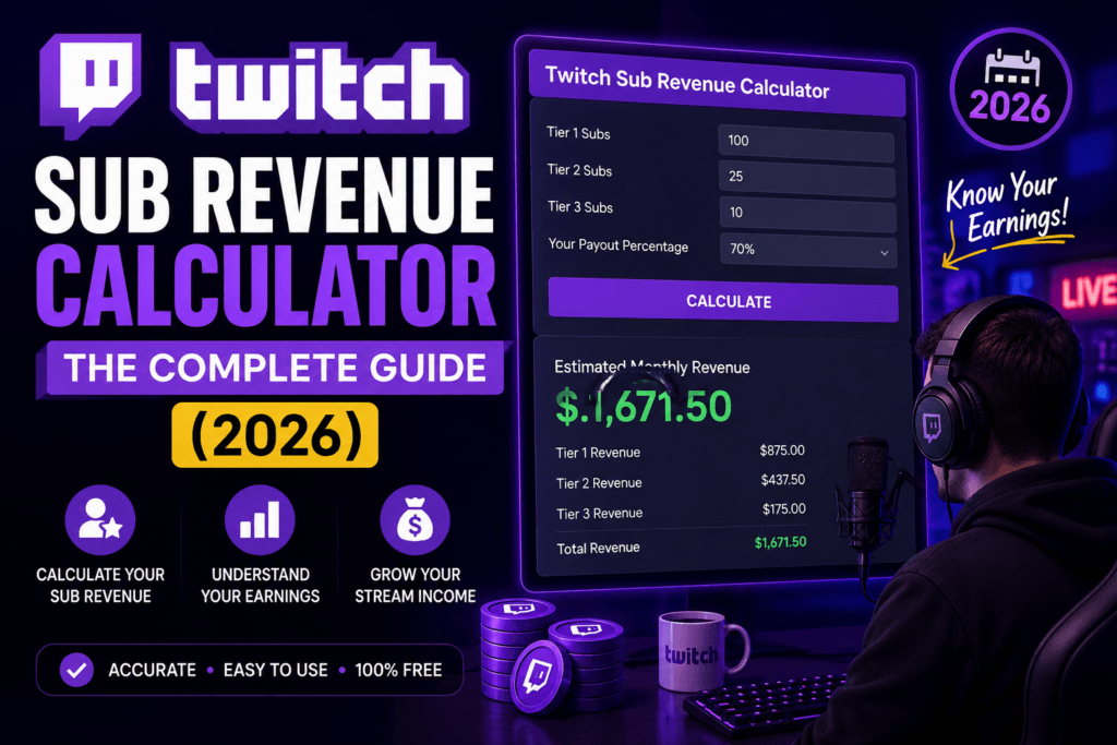 How to Use the Twitch Sub Revenue Calculator: The Complete Guide