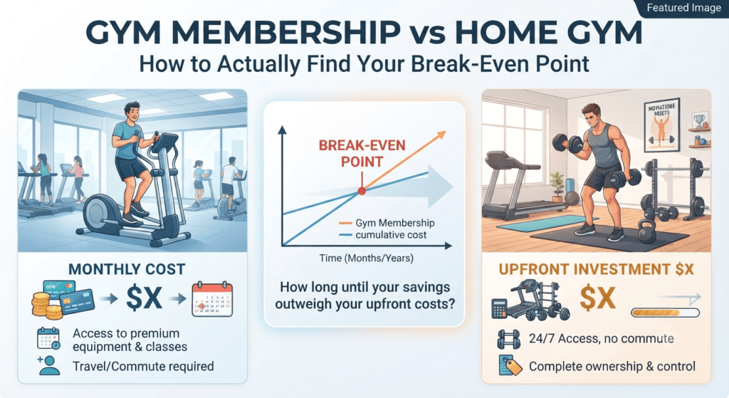 Gym Membership vs Home Gym: How to Actually Find Your Break-Even Point