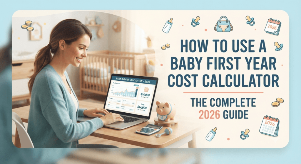 baby cost calculator, baby first year budget, newborn expenses guide, baby budgeting tips, first year baby costs, childcare cost calculator, baby budget 2026, parenting financial planning