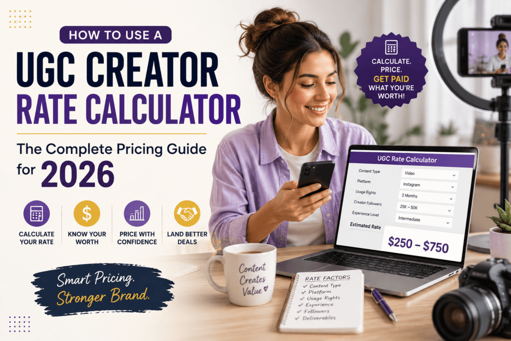 How to Use a UGC Creator Rate Calculator: The Complete Pricing Guide for 2026