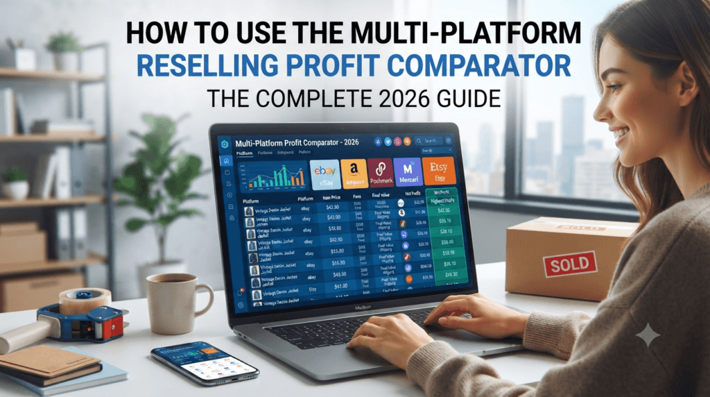 reselling profit comparator, multi platform reselling, ebay vs poshmark fees, mercari seller fees, depop profit calculator, cross listing reseller tool, reselling profit margin, calculate reseller fees, marketplace fee comparison, US reseller guide