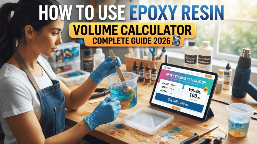 epoxy resin volume calculator, how much epoxy resin do i need, epoxy mix ratio calculator, resin coverage calculator, river table epoxy calculation, deep pour epoxy calculator, epoxy part a and b calculator, epoxy math formula