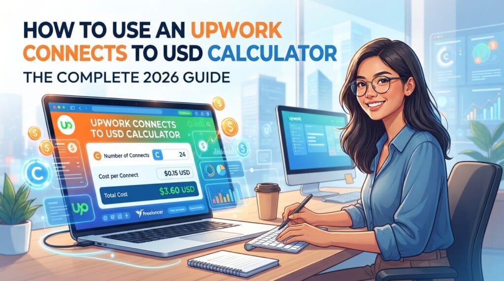 upwork connects to usd calculator, upwork proposal cost, convert upwork connects to usd, upwork bidding budget, freelance cost calculator
