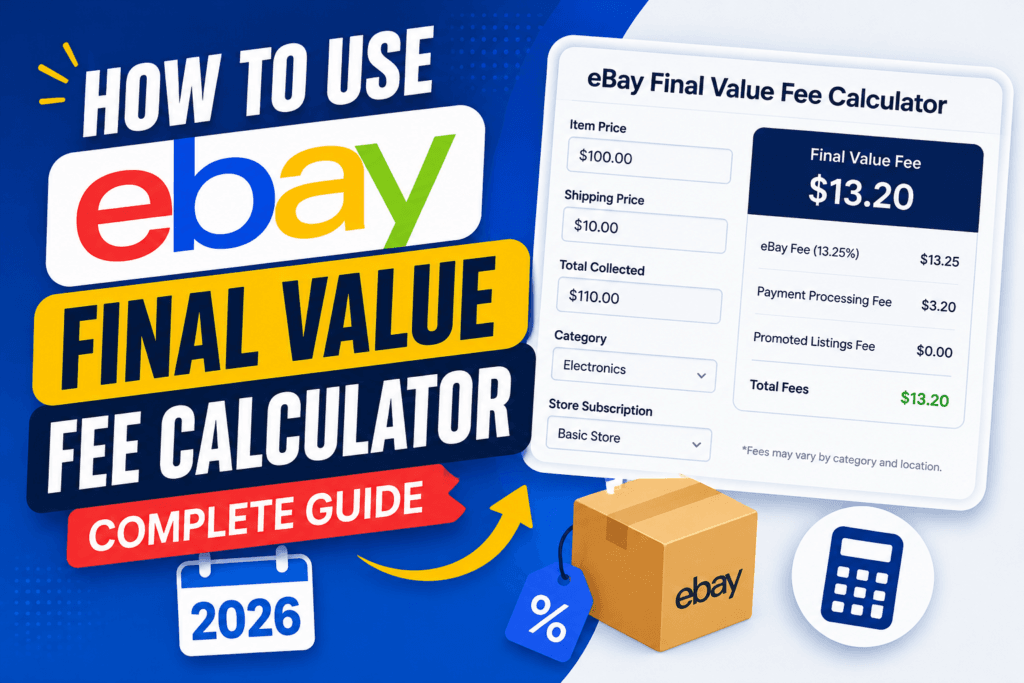 How to Use eBay Final Value Fee Calculator: Complete Guide 2026