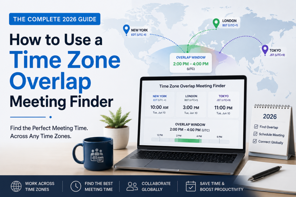 How to Use a Time Zone Overlap Meeting Finder: The Complete 2026 Guide