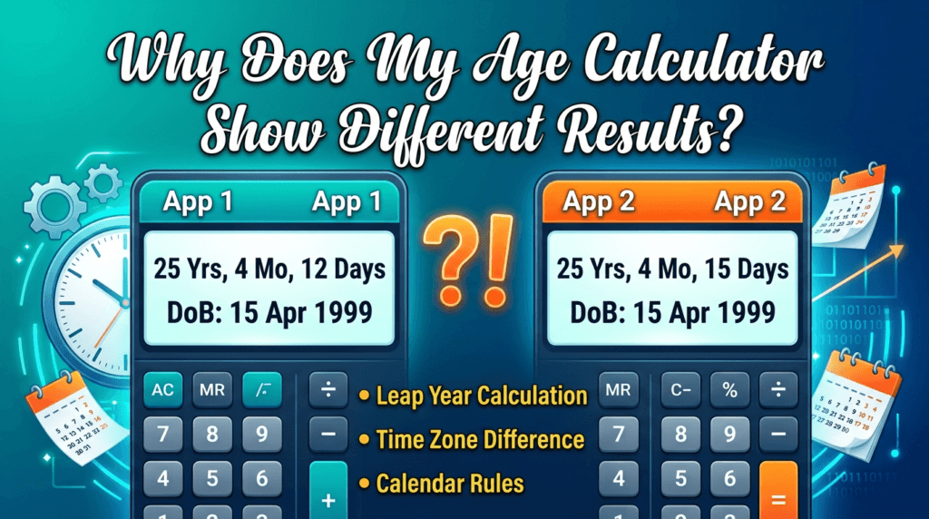 Why Does My Age Calculator Show Different Results?